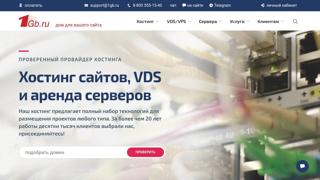 Превью главной страницы 1Gb.ru