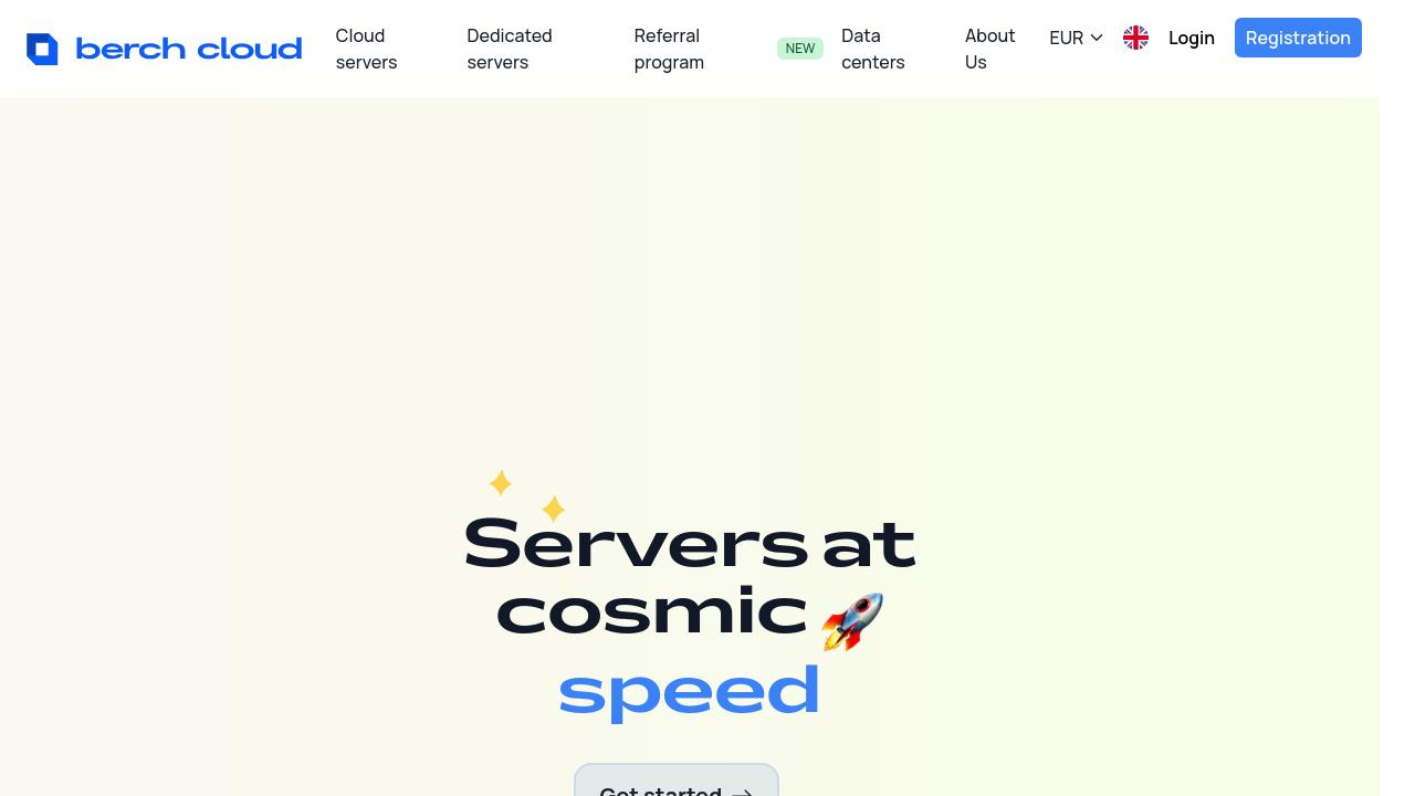 Превью главной страницы berch.cloud